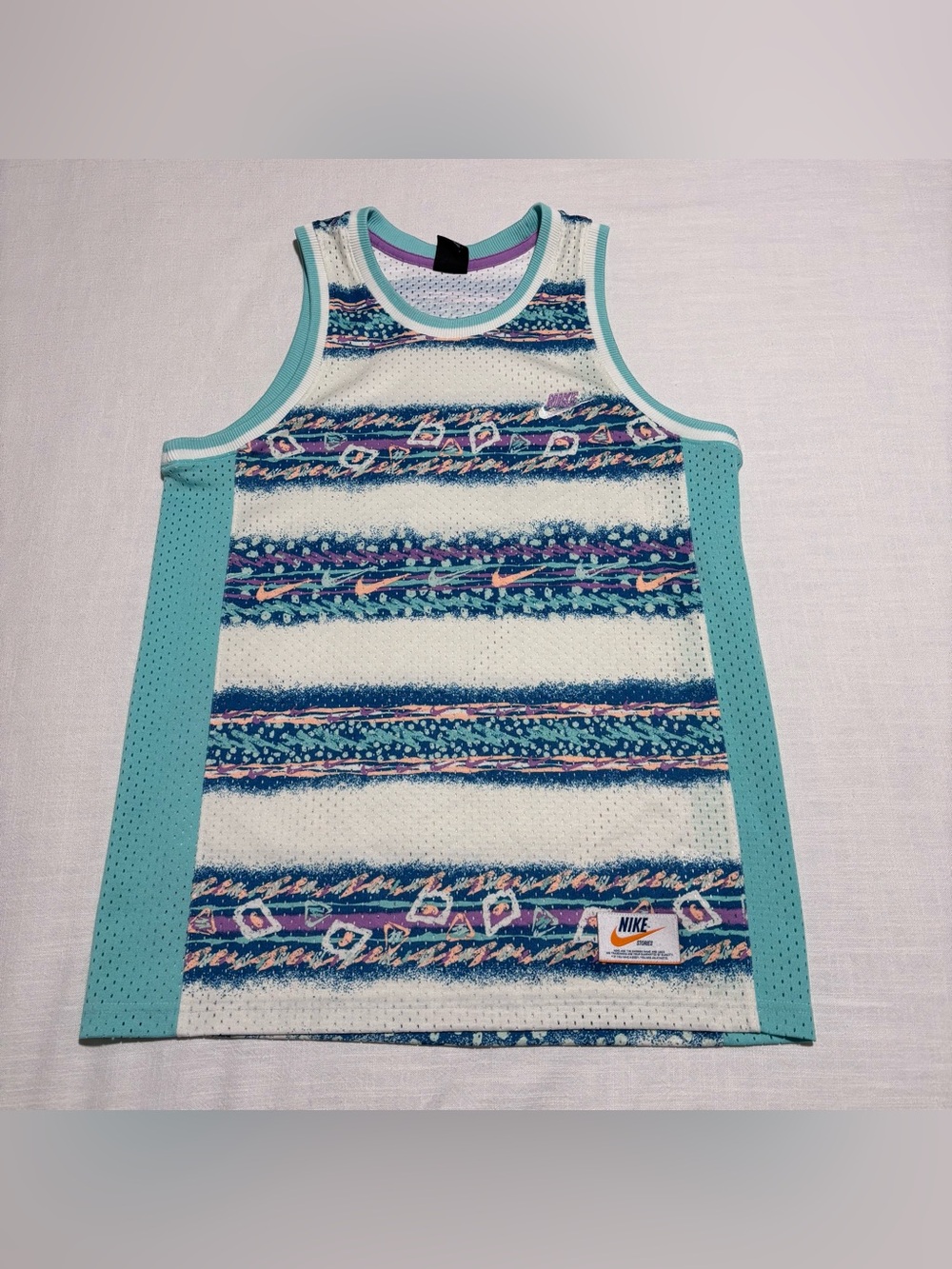 Men’s Nike Stories Retro Basketball Jersey Tank Top | Size Medium | DM7938-133